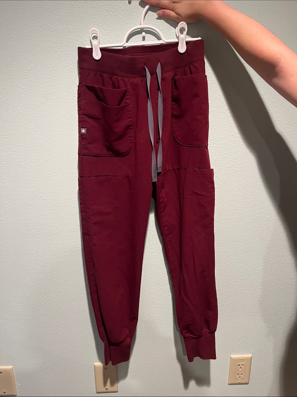 Figs burgundy Jogger scrubs